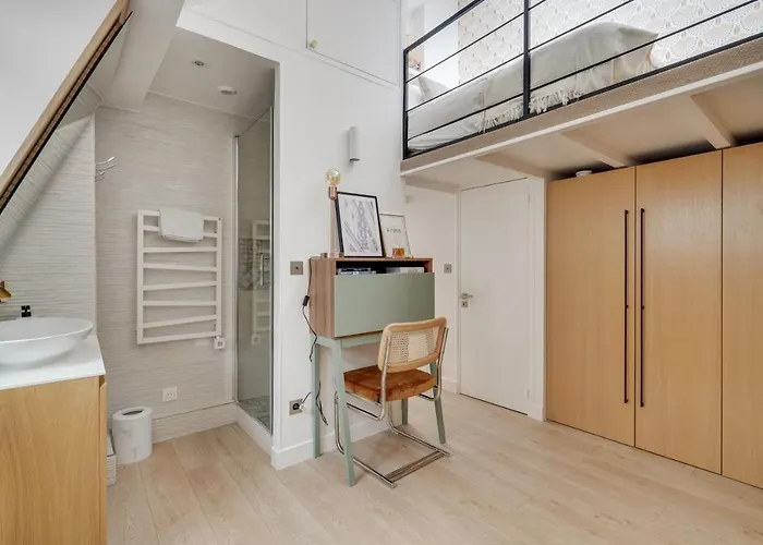 Amazing Historical Parisien Loft Next To Louvre Area-4 Paříž